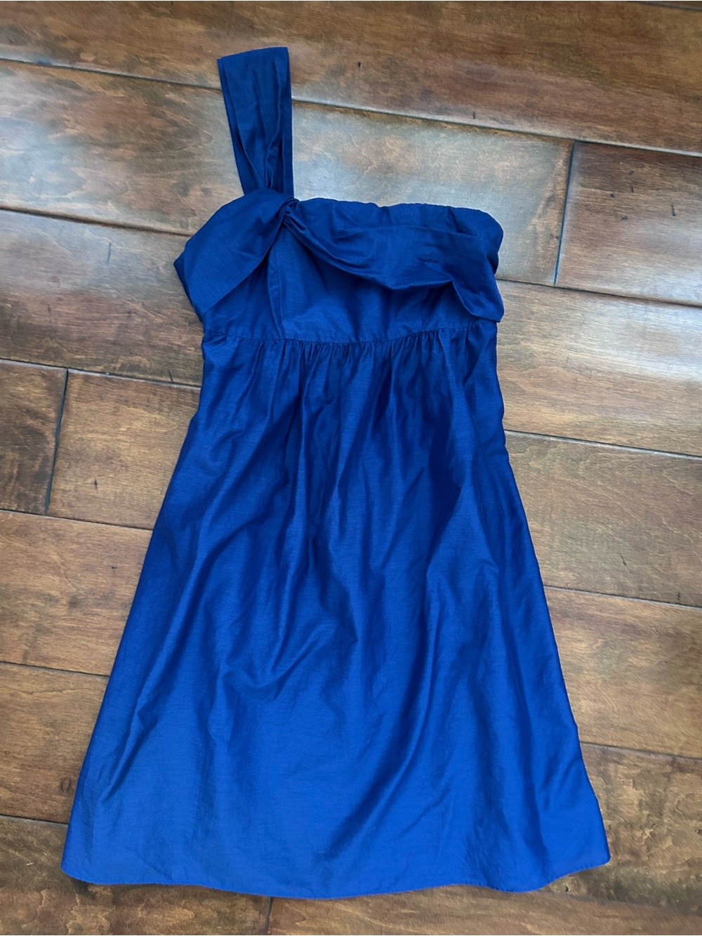 LOFT size 2 blue one shoulder dress!